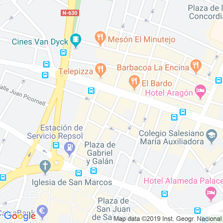 Código Postal calle Valencia en Salamanca