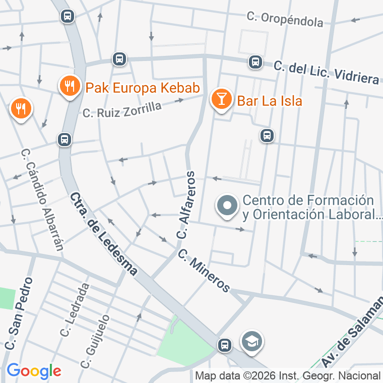Código postal de Alfareros, los en Salamanca