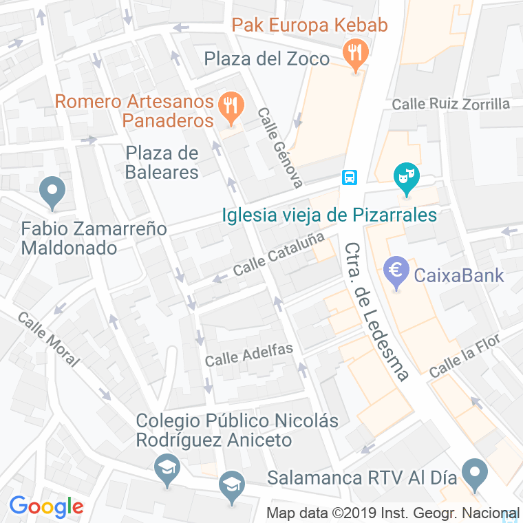 Código Postal calle Cataluña en Salamanca