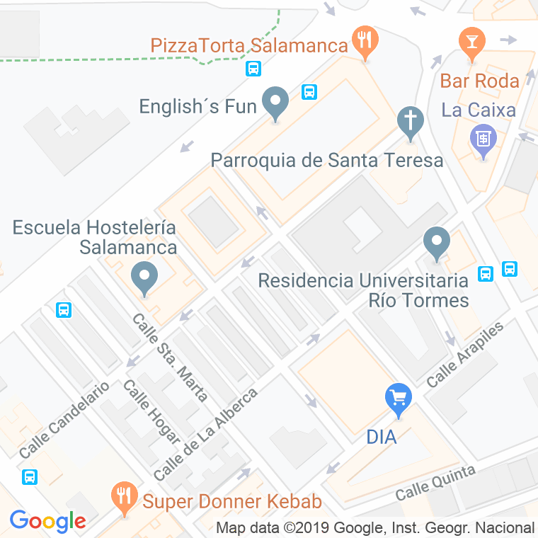 Código Postal calle Cantalapiedra en Salamanca