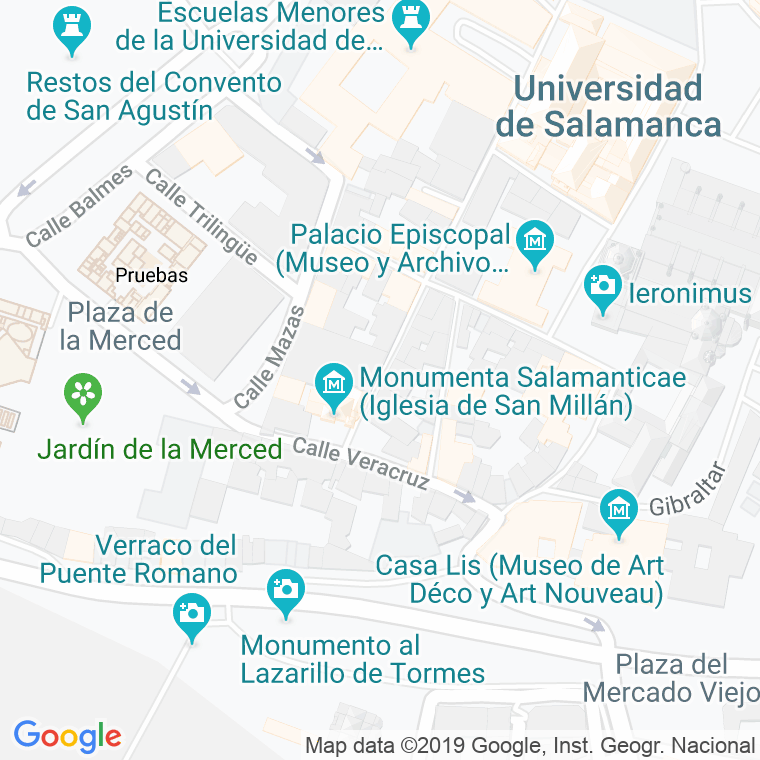 Código Postal calle Jardin De Los Angeles en Salamanca