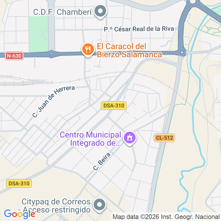 Código postal de Calle Cordel Merinas Chamberi en Salamanca