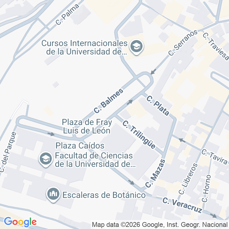 Código postal de Balmes en Salamanca