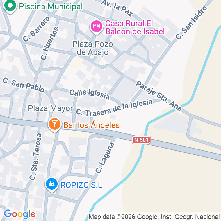 Código postal de Calle Trasera de la Iglesia en Calvarrasa de Abajo