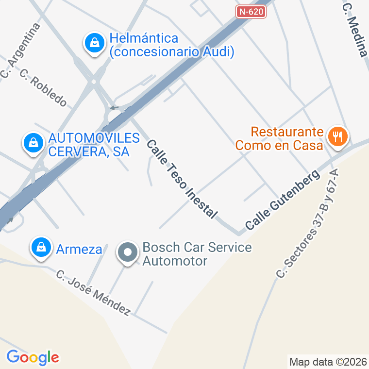 Código postal de Calle Teso Inestal en Pol Ind los Villares