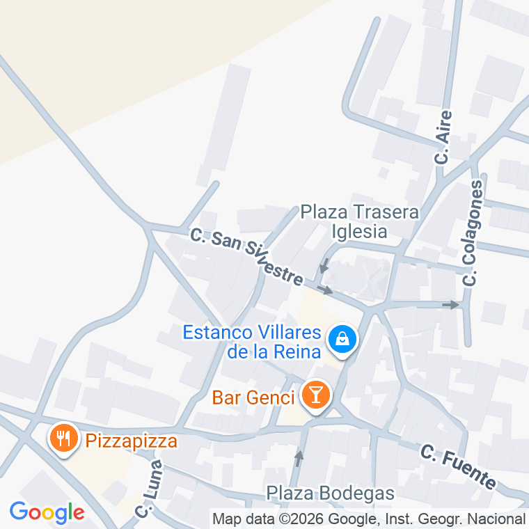 Código postal de Calle San Silvestre en Villares de la Reina