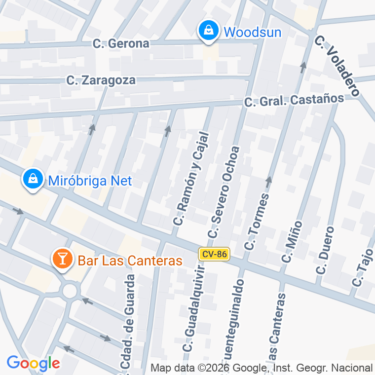 Código postal de Calle Ramon y Cajal en Ciudad Rodrigo