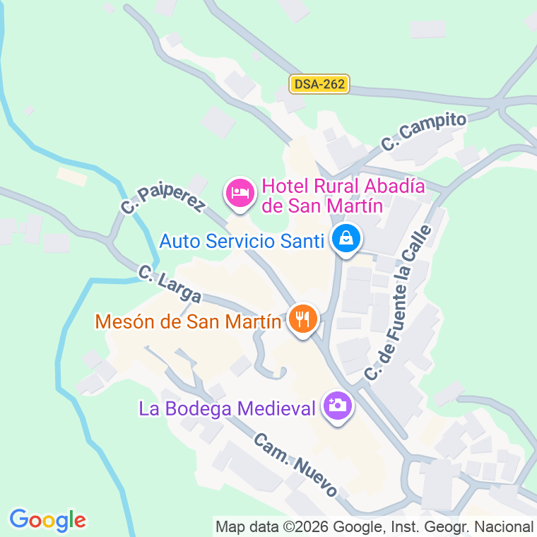 Código postal de Calle Paiperez en San Martin del Castañar