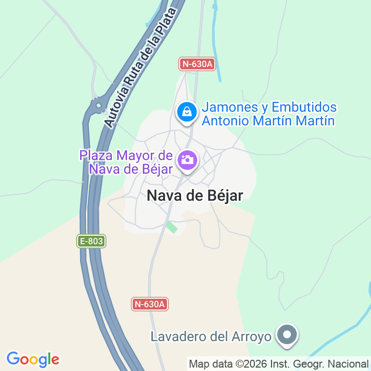 Código postal de Nava de Bejar en Salamanca