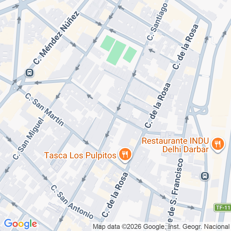 Código postal de Calle Señor de las Tribulacione en Santa Cruz de Tenerife