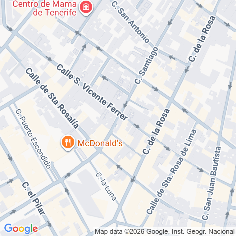 Código postal de Calle Santiago en Santa Cruz de Tenerife