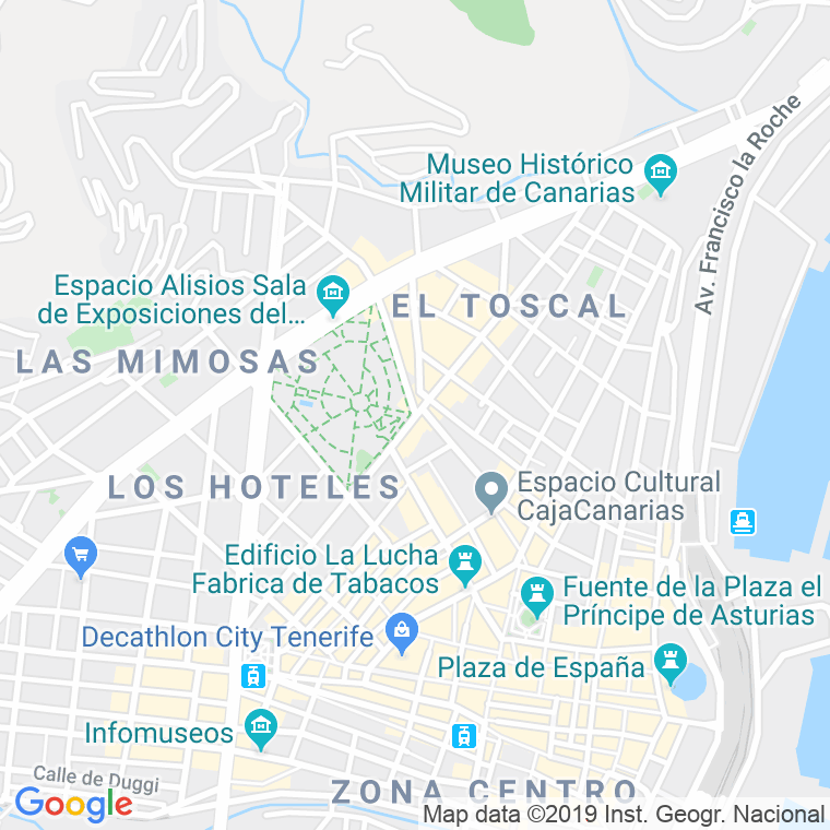 Código Postal calle Mendez Nuñez   (Pares Del 40 Al 80) en Santa Cruz de Tenerife