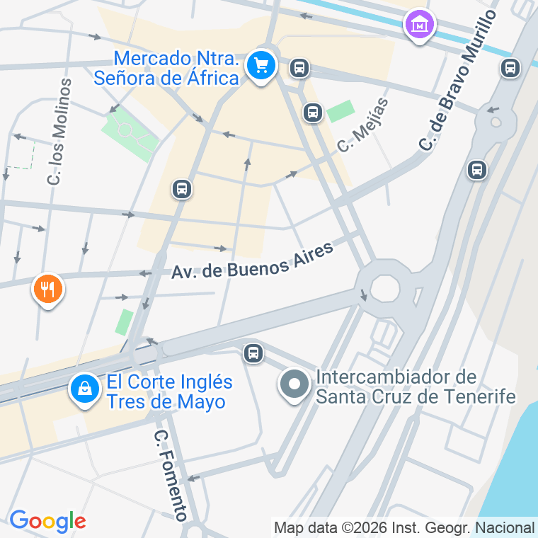 Código postal de Avda Buenos Aires en Santa Cruz de Tenerife