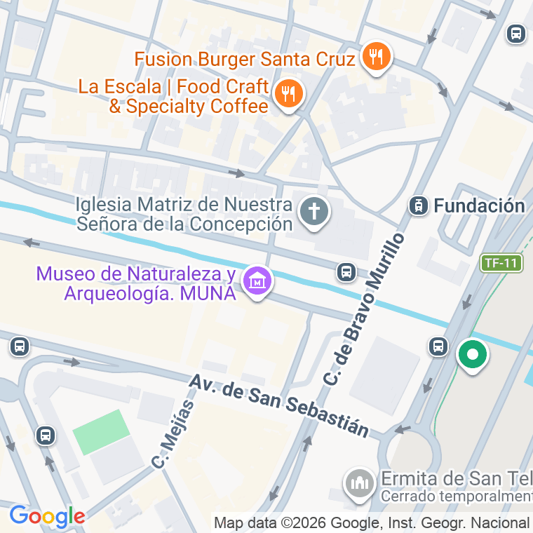 Código postal de Pnte Cabo (el) en Santa Cruz de Tenerife