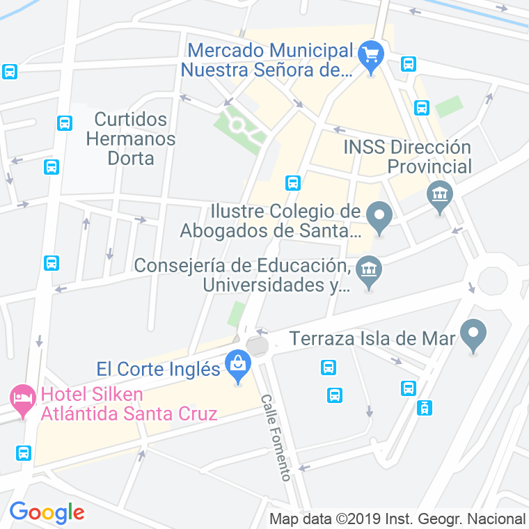 Código Postal calle Buenos Aires, avenida (Impares Del 1 Al 51)  (Pares Del 2 Al 78) en Santa Cruz de Tenerife