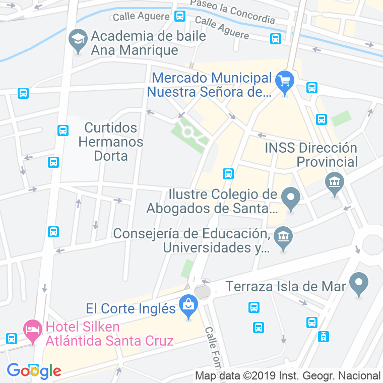 Código Postal calle Leoncio Rodriguez   (Impares Del 1 Al 45)  (Pares Del 2 Al 26) en Santa Cruz de Tenerife