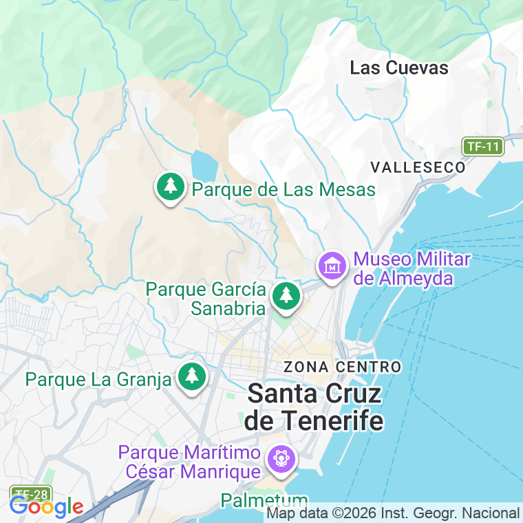 Código postal de Urb Mimosas (las) en Santa Cruz de Tenerife