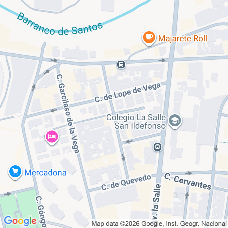 Código postal de Antonio de Nebrija en Santa Cruz de Tenerife