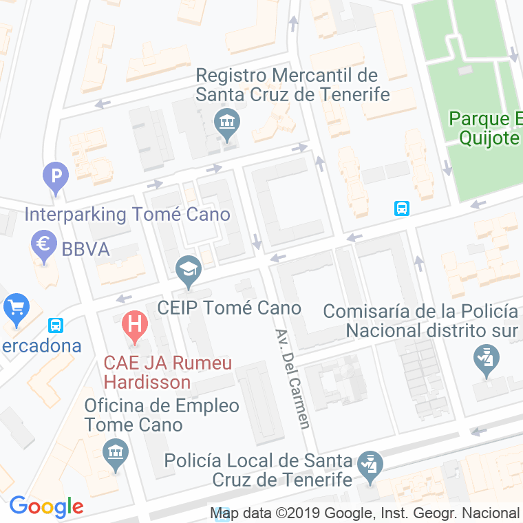 Código Postal calle Elcano en Santa Cruz de Tenerife