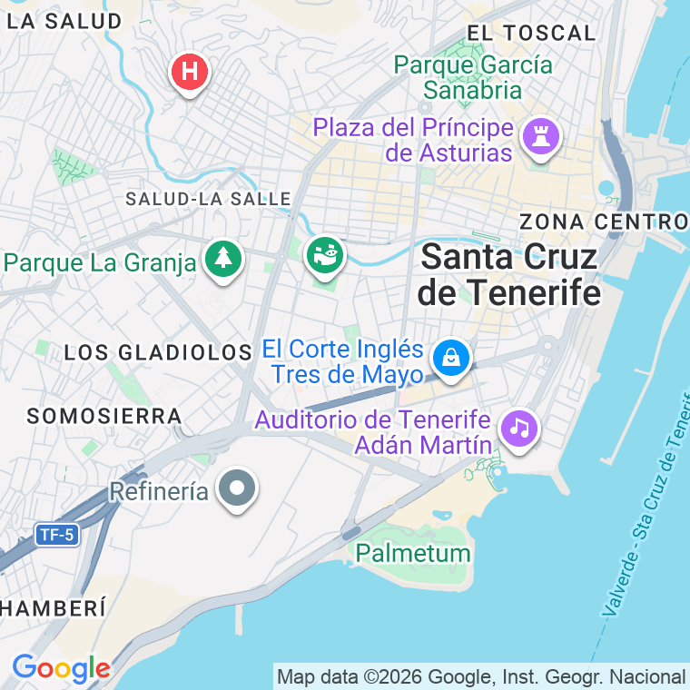Código postal de Pedro de Mendoza, Glorieta en Santa Cruz de Tenerife