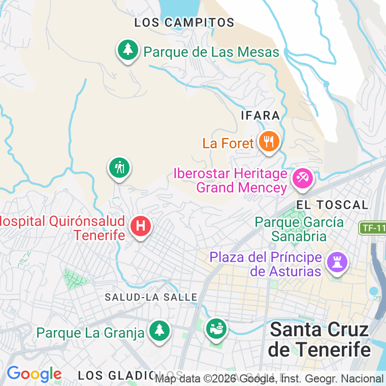 Código postal de Psaje Asuncionistas (las) en Santa Cruz de Tenerife