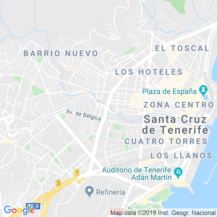 Código Postal calle Camino Barranco en Santa Cruz de Tenerife