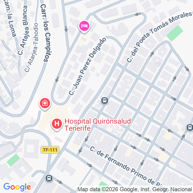 Código postal de Poeta Rodriguez Herrera en Santa Cruz de Tenerife