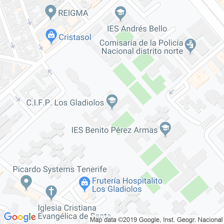 Código Postal calle Gladiolos, Los en Santa Cruz de Tenerife
