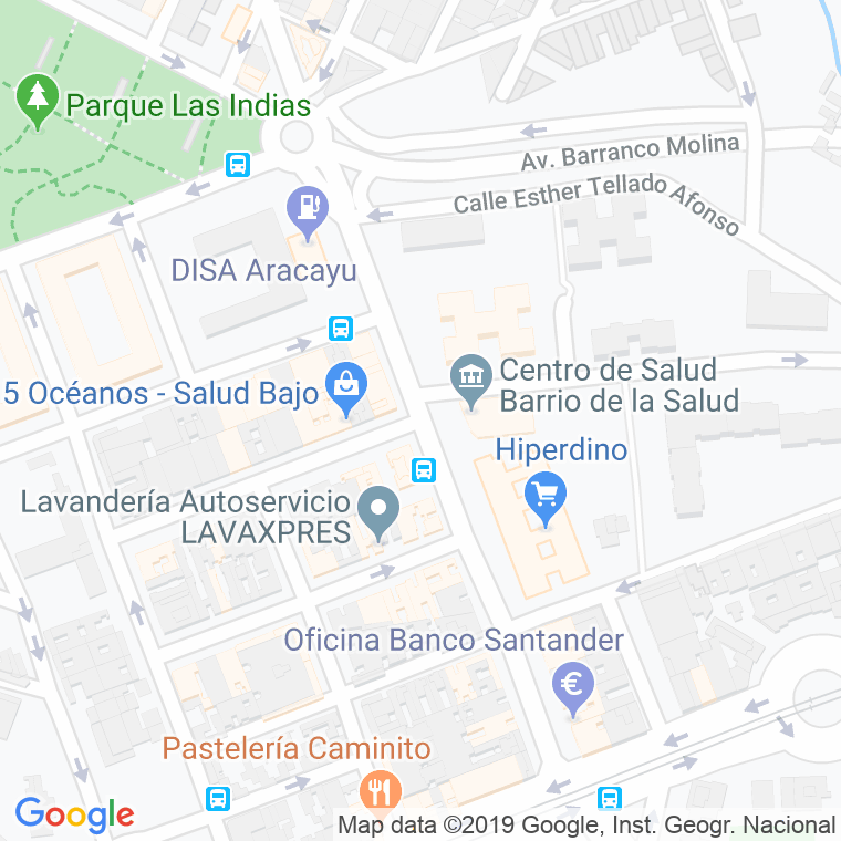 Código Postal calle Venezuela, avenida (Impares Del 1 Al 25)  (Pares Del 2 Al 16) en Santa Cruz de Tenerife