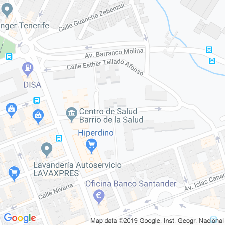 Código Postal calle Doctor Salvador Perez Luz en Santa Cruz de Tenerife