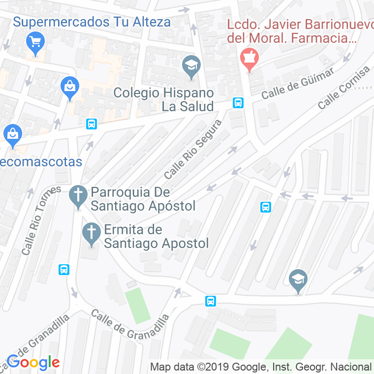 Código Postal calle Rio Jucar en Santa Cruz de Tenerife