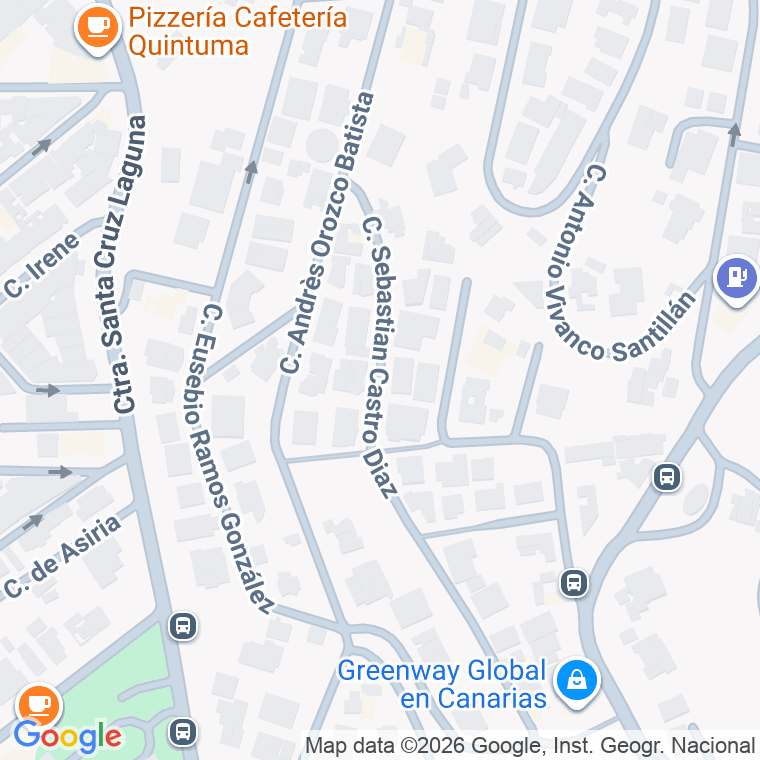 Código postal de Sebastian Castro Diaz en Santa Cruz de Tenerife