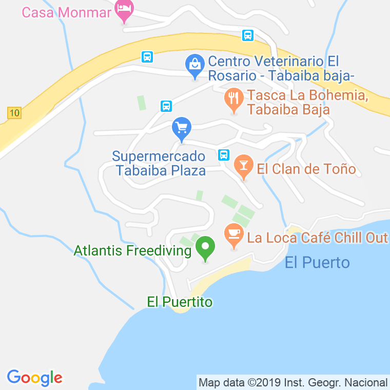 Código Postal de Tabaiba en Santa Cruz de Tenerife