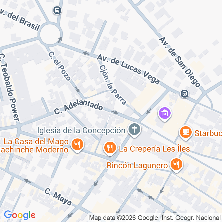 Código postal de Calle Adelantado (ciudad) en S Cristobal Laguna