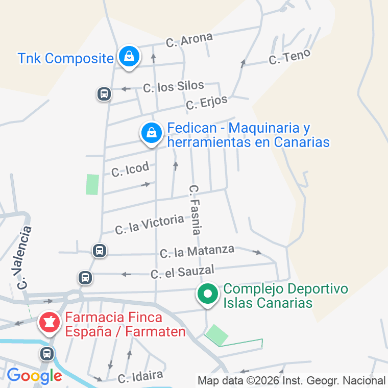 Código postal de Calle Fasnia en Finca España