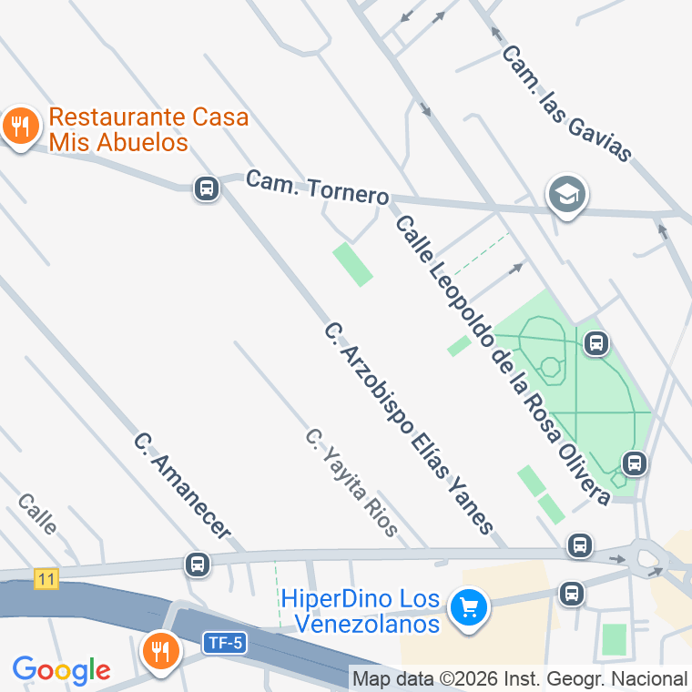 Código postal de Calle Arzobispo Elias Yanes en San Lazaro