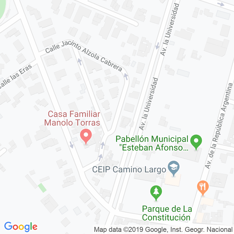 Código Postal calle Jacinto Alzola Cabrera en Laguna,La
