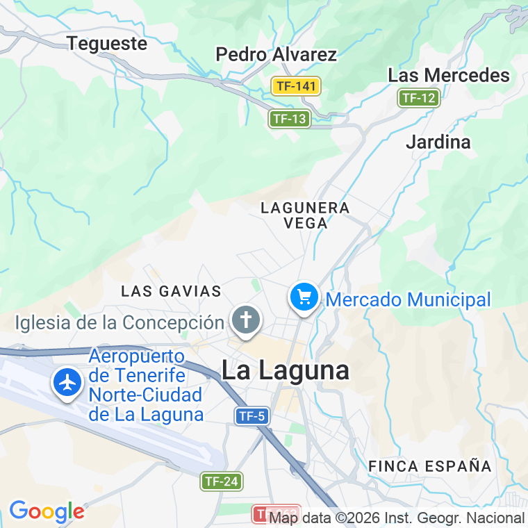 Código postal de Nispereros, los en Laguna,la