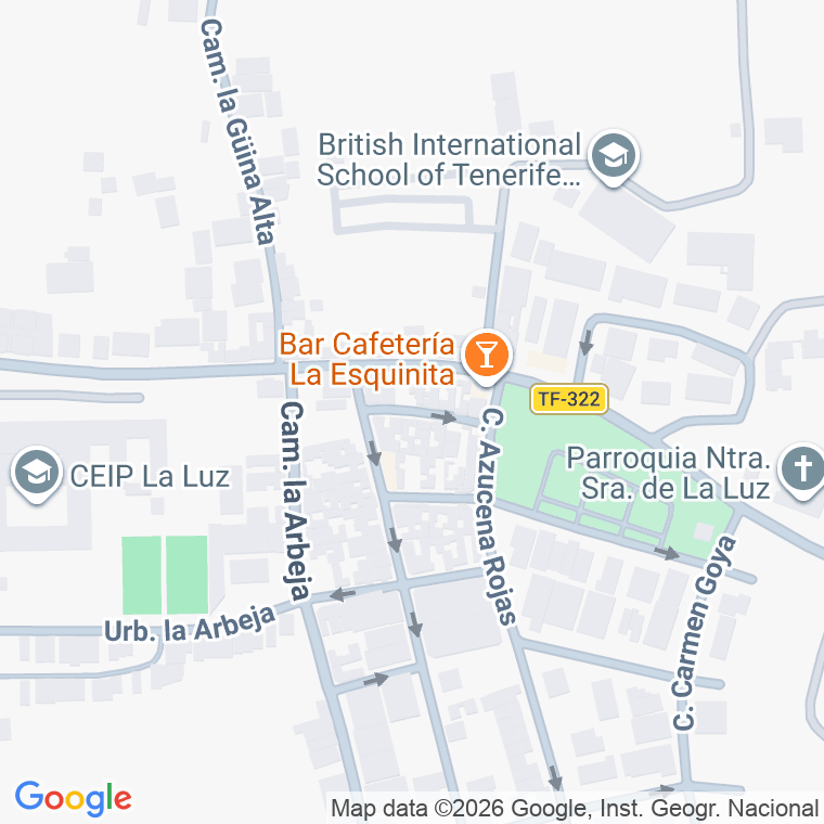 Código postal de Calle Isla de la Palma en Luz (la)