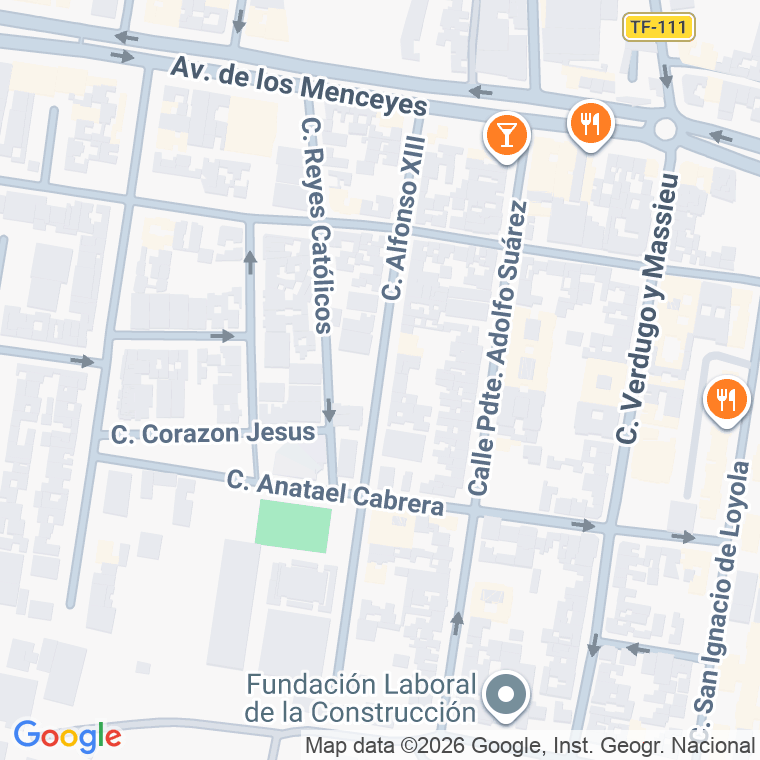 Código postal de Calle Alfonso Xiii en Cuesta (la)