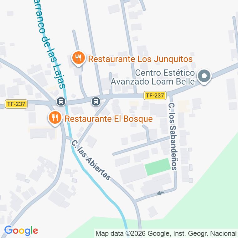 Código postal de Barranco de las Lajas en Santa Cruz de Tenerife