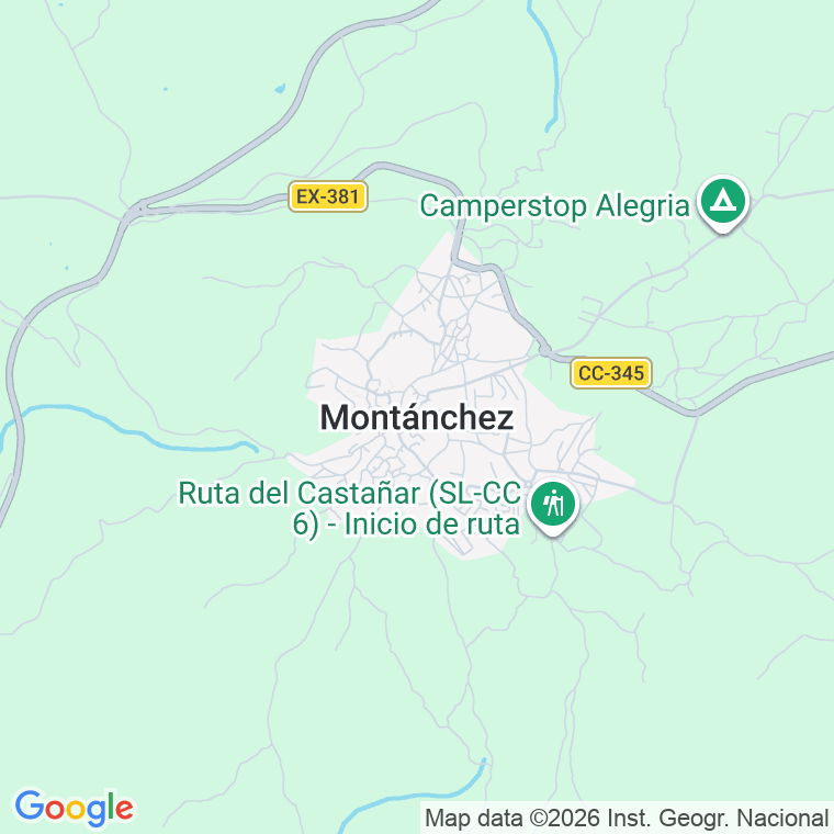 Código postal de Montanchez en Santa Cruz de Tenerife