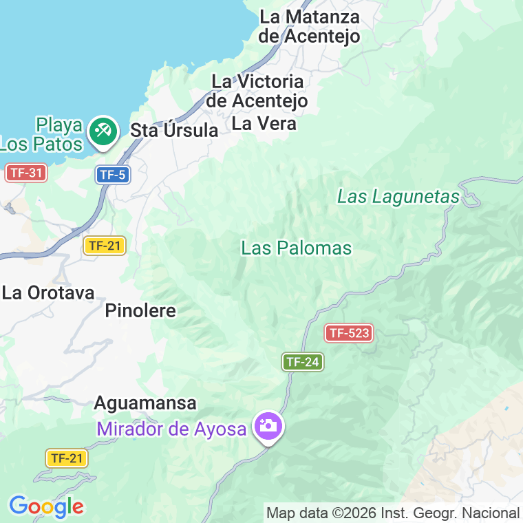 Código postal de Calzada en Santa Cruz de Tenerife