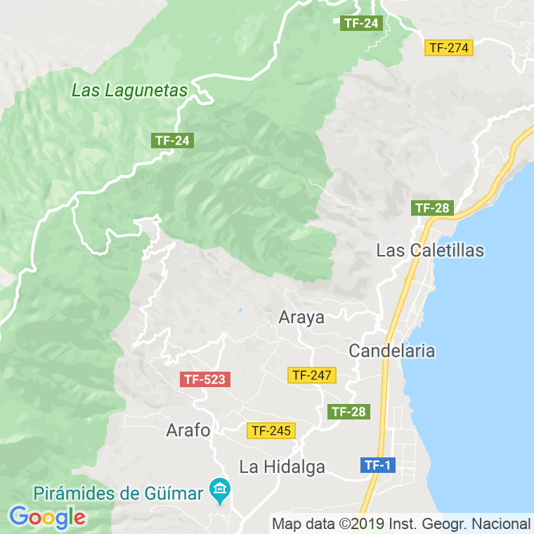 Código Postal de Candelaria en Santa Cruz de Tenerife