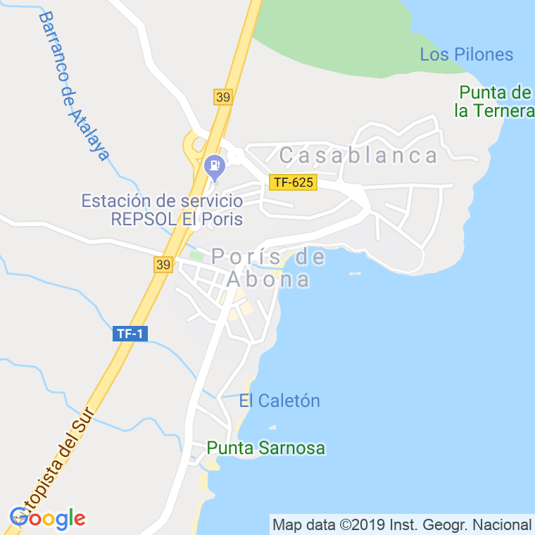 Código Postal de Casablanca (Poris) en Santa Cruz de Tenerife