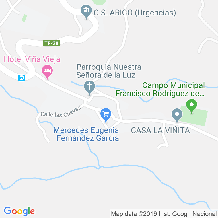 Código Postal de Arico El Nuevo en Santa Cruz de Tenerife