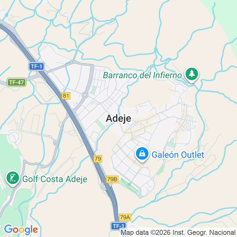 Código postal de Adeje en Santa Cruz de Tenerife