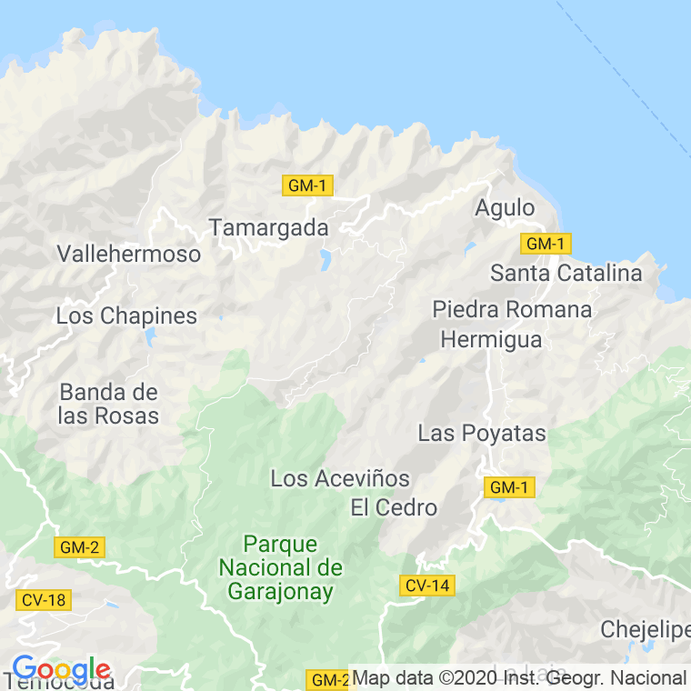 Código Postal de Pajar De Bento en Santa Cruz de Tenerife
