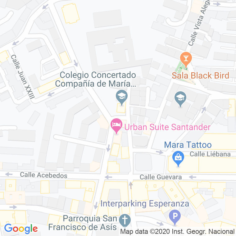Código postal de Enseñanza en Santander