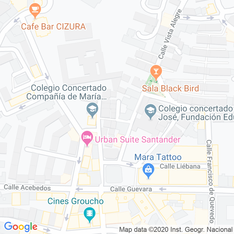 Código postal de San Matias, Travesia en Santander
